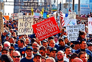“Police Unions inNew York City Protest Against Vaccine Mandates.”