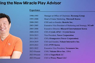 A Celebratory Introduction to the Newest Luminary in the Miracle Play Ecosystem