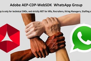 Adobe AEP-CDP-WebSDK Implementation WhatsApp Group