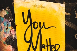 image of the letter that reads You Matter