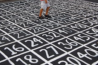 numbers on the ground