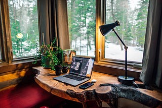 A typical set up of a remote worker