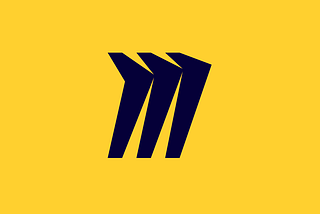 Logo da ferramenta Miro — fundo da imagem sólido e a letra M em preto