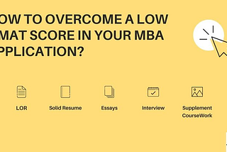 How to overcome a low GMAT score in your MBA application?