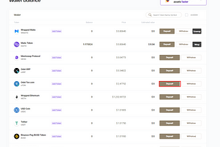 How to transfer TON from wallet to Meshswap