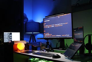 A computer desk