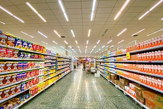 A grocery store aisle