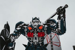 A picture of Transformer from the movie franchise.