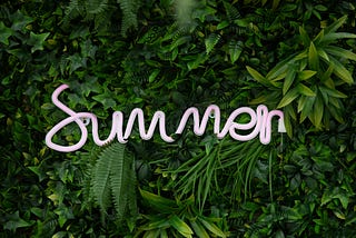 summer alphabets places in a garden