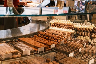chocolate shop display