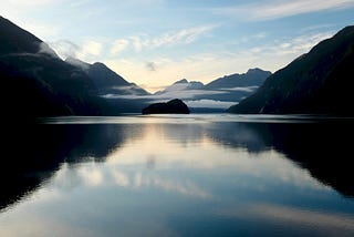 Still mountain lake…