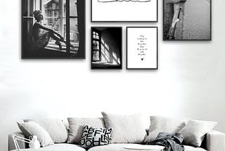 How to Create Striking Black and White Wall Decor