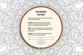 Image of ethereum’s entropy generator website