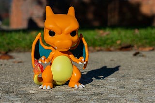Photo of a pokemon Charizard character