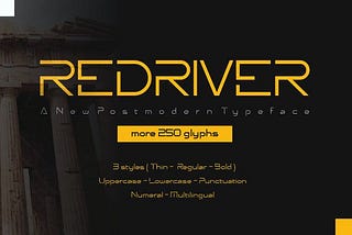 Redriver Font