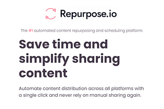 Repurpose.io Repurposing tool