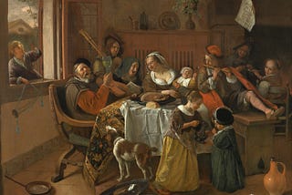 Title: The merry family.
Date: 1668.
Institution: Rijksmuseum.
Provider: Rijksmuseum.
Providing Country: Netherlands.
Public Domain