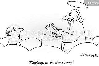 How will God react to blasphemy on Earth?