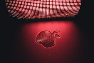 Apple Logo in red