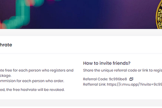 Earn Referral Commission with MVU Cloud Mining Affiliate Program