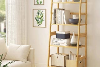 4-tier-freestanding-bamboo-ladder-bookcase-natural-1