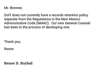 New Mexico government agencies do not have records retention policies | Errors of Enchantment