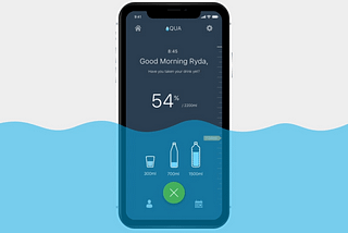 UI UX Case study : AQUA — A water intake calculator app