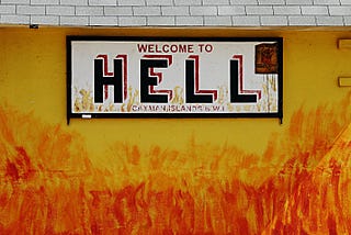 Sinners are forgiven but the indolent banker goes to hell
