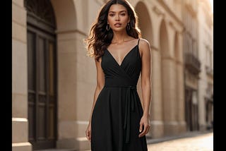 Black-Casual-Midi-Dress-1