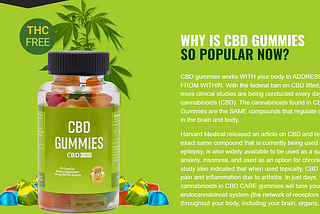 CBD Care Gummies CA Reviews [Updated 2024] & Price for Sale