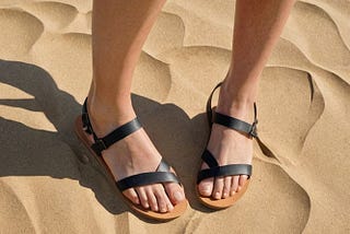 Black-Strappy-Flat-Sandals-1