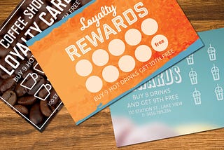 An image of multiple generic loyalty cards.