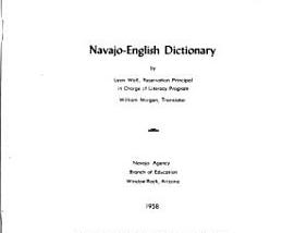 Navajo-English Dictionary | Cover Image