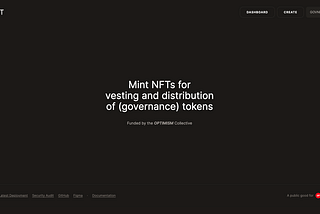 GovNFT for Optimism Governance