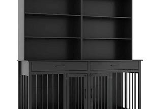 dog-house-furniture-style-dog-crate-storage-cabinet-indoor-wood-6-shelf-bookcase-bookshelf-with-larg-1