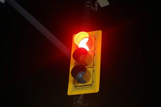 amber traffic light