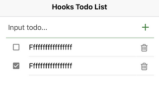 React Native Todo App with Hooks