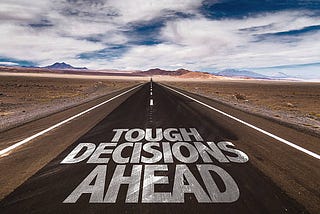 What are some tough decisions to make in a start-up journey?