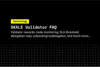 The SKALE Network- A crash course for you.