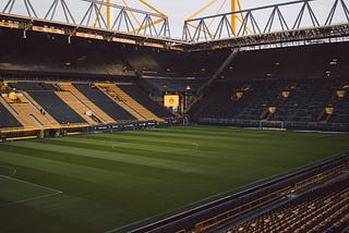 Empty Borussia Dortmund Stadium Signal-Iduna-Park will be a familiar sight when the German Bundesliga gets back underway.