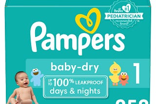 Pampers Baby Dry Diapers: High-Quality, Parents' Choice for One Month Supply | Image