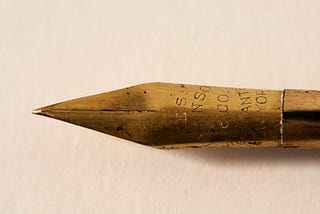 Photo of a pen nib