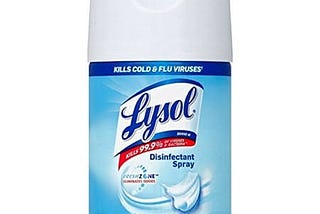 Lysol Laundry Sanitizer: Crisp Linen Disinfectant Spray (2 Pack) | Image