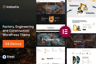 Indostio — Factory & Construction WordPress Theme