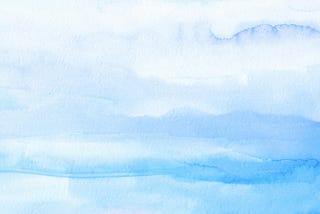 watercolor painting of light blue background