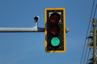 People, Me, and a Red Light.