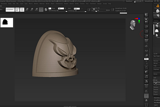 Adding a logo to a curved surface in Zbrush