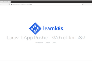 Deploy A Laravel Application On Kubernetes Using Cloud Foundry