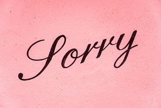 The Art of the Apology