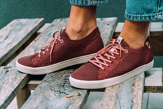 SAOLA Shoes’ Cannon style in Rusty Red.